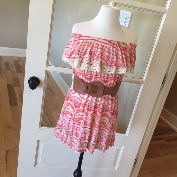 Off Shoulder Mini Dress NWT Womens Small - Picture 2 of 5